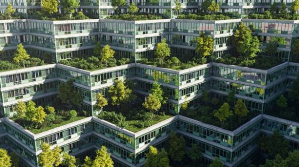 Groene daken en gevels